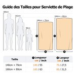 Serviette de Plage Personnalisée avec Nom Thème de Piscine Accessoire en Microfibre Séchage Rapide Cadeau Anniversaire Vacances pour Famille Amis