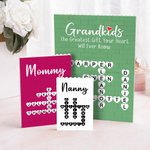 Personalisierte Enkelkinder machen das Leben mehr Grand Kreuzworträtsel Scrabble Puzzle Baustein mit Namen Muttertag Housewarming Geschenk für Oma Mom