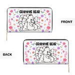 Personalizada Floral Mamá Osa Y 1-10 Bebé Osos Mujeres Cartera Billetera con Compartimentos Día de la Madre Cumpleaños Regalo para Mamá Abuela