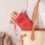Spersonalizowany Ogród Mamy 1-12 Kwiaty narodzin Skórzany portfel na rękę z imionami i uchwytem na karty Prezent urodzinowy na Dzień Matki dla Mamy Babci