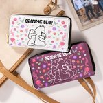 Personalizada Floral Mamá Osa Y 1-10 Bebé Osos Mujeres Cartera Billetera con Compartimentos Día de la Madre Cumpleaños Regalo para Mamá Abuela