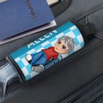 Personalised Y2K Style Cartoon Character Luggage Handle Wrap with Name Set of 2 Travel Accessories Birthday Gift for Travel Lovers