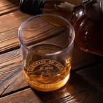 Spersonalizowana szklanka do whisky Happy 1st Father's Day Old Fashioned Rocks 10 uncji z imieniem Prezent na Dzień Ojca dla taty