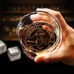 Spersonalizowana szklanka do whisky Happy 1st Father's Day Old Fashioned Rocks 10 uncji z imieniem Prezent na Dzień Ojca dla taty
