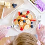 Personalised Cute Puppy Fantasy Unicorn Animal Safe Stainless Steel Kid’s Fork Spoon Knife 3 Pcs Cutlery Set with Name and Case Birthday Gift for Kids