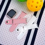 Personalised Multicolour Pickleball Silicone Apple Watch Band with Engraved Name Birthday Gift for Pickleball Lovers