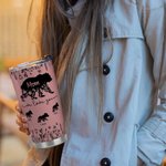 Personalisierte niedliche Mama Bär 20 oz Becher mit 1-12 Kind Bär Namen und Stroh Muttertag Geburtstag Geschenk für Mama Oma