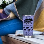 Personalisierte niedliche Mama Bär 20 oz Becher mit 1-12 Kind Bär Namen und Stroh Muttertag Geburtstag Geschenk für Mama Oma