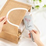 Personalized Birth Month Flower Hair Brush Mother's Day Bachelorette Party Birthday Gift for Women