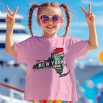 Spersonalizowana Mapa Stanu 100% Bawełna Koszulka dla dzieci i dorosłych z napisami Prezent urodzinowy dla przyjaciela i rodziny Miłośnicy rejsów wycieczkowych