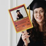 Personalized Game Card Design Graduation Handheld Photo Fans with Name and Year Birthday Graduation Party Favors Gift for Class of 2026 Graduates