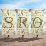 Serviette de plage surdimensionnée à séchage rapide avec nom Cadeau d'anniversaire pour garçons et filles