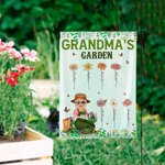 Bandera personalizada para el jardín de mamá con los nombres de los niños Regalo del Día de la Madre para la abuela mamá