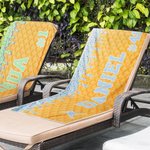 Personalisierte Ice Cream Drip Quick Dry Strandtuch mit Namen Sommerurlaub Zubehör Geburtstag Geschenk für Baseball Mom Lover