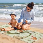 Serviette de plage surdimensionnée à séchage rapide avec nom Cadeau d'anniversaire pour garçons et filles
