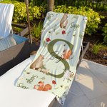 Serviette de plage surdimensionnée à séchage rapide avec nom Cadeau d'anniversaire pour garçons et filles