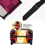 Personligt Y2K Cartoon Character 18-32 Inches Plaid Bagageöverdrag med namn Resetillbehör Födelsedagspresent för män Kvinnor