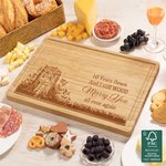 Personalized 10 Years Down And I Still Wood Marry You Name FSC Bamboo Charcuterie Cutting Board with Juice Groove Housewarming Wedding Gift for Family