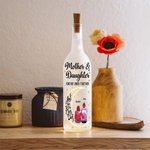 Personalisierte Mond Cartoon Mama und Tochter für immer miteinander verbunden LED-Flasche Lampe mit Namen Home Decor Muttertag Geburtstag Geschenk für Mama Oma