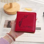 Personalised PU Leather Sticky Note Holder with Text and Initial School Office Supplies Teacher's Day Gift for Educator Nurse Librarian
