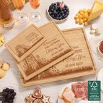 Personalized 10 Years Down And I Still Wood Marry You Name FSC Bamboo Charcuterie Cutting Board with Juice Groove Housewarming Wedding Gift for Family
