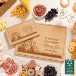 Personalized 10 Years Down And I Still Wood Marry You Name FSC Bamboo Charcuterie Cutting Board with Juice Groove Housewarming Wedding Gift for Family
