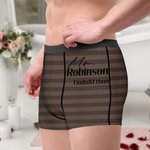 Set di biancheria intima di coppia traspirante con nome e testo Luna di miele, viaggio di nozze e regalo per uomini e donne.