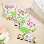 Personalisierte Hase Karotte Doodle Name Magnetische Lesezeichen Clip Lesen Schreibwaren liefert zurück zu Schule Ostern Geschenk für Bücherwürmer Jungen Mädchen