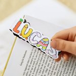 Personalisierte Hase Karotte Doodle Name Magnetische Lesezeichen Clip Lesen Schreibwaren liefert zurück zu Schule Ostern Geschenk für Bücherwürmer Jungen Mädchen
