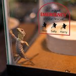 Personalized In Case of Emergency Pet Inside Rescue Waterproof Vinyl Sticker with 1-6 Pet Silhouettes and Names Housewarming Gift for Pet Owners