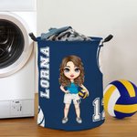 Cesto plegable con asa para la ropa sucia Regalo de cumpleaños para los amantes del deporte