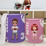 Cesto plegable con asa para la ropa sucia Regalo de cumpleaños para los amantes del deporte