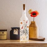 Personalized Holding Hands 1-12 Birth Flowers LED Night Light Bottle Lamp with Names Home Decor Mother's Day Gift for Grandmom Mom
