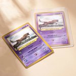 Carte Poke Classic TCG Personnalisée avec Photo Film Protecteur Collection Cartes de Jeu Cadeau Anniversaire pour Enfant Couple Amoureux des Animaux