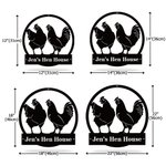 Personalized Retro Chicken Hens Farm Coop Metal Sign with Text Farmhouse Wall Art Home Decor Housewarming Gift for Farmer Owner