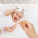Pièce de monnaie de prise de décision en bois avec texte Cadeau de douche de bébé pour les nouveaux parents