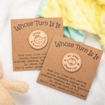 Pièce de monnaie de prise de décision en bois avec texte Cadeau de douche de bébé pour les nouveaux parents