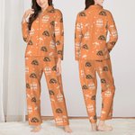 Personalized Coconut Tree Pet Avatar Photo Long-sleeved Pajama Matching Pants with Name Birthday Gift for Women Men Pet Lovers