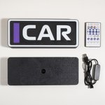 Placa personalizada con nombre, estilo carreras, con texto y 7 colores de iluminación LED ajustables Decoración del hogar Regalo de cumpleaños para entusiastas de las carreras