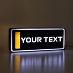 Placa personalizada con nombre, estilo carreras, con texto y 7 colores de iluminación LED ajustables Decoración del hogar Regalo de cumpleaños para entusiastas de las carreras