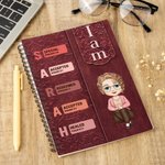 Personalized Retro Bible Verse A5 120 Pages Spiral Notebook with  Name Birthday Religious Baptism Gift for Christians Family