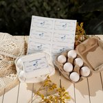 Personalisierte 10-tlg. Huhn Ente Wachtel Eierschachtel Etiketten mit Text Selbstklebendes Hühnerstall Zubehör Geschenk für Bauernhofbesitzer