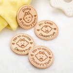 Pièce de monnaie de prise de décision en bois avec texte Cadeau de douche de bébé pour les nouveaux parents