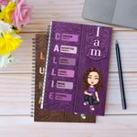 Personalized Retro Bible Verse A5 120 Pages Spiral Notebook with  Name Birthday Religious Baptism Gift for Christians Family