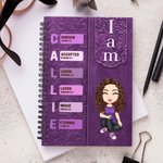 Personalized Retro Bible Verse A5 120 Pages Spiral Notebook with  Name Birthday Religious Baptism Gift for Christians Family