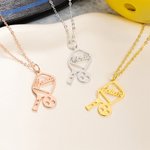 Collier de raquette de Pickleball personnalisé avec nom Bijoux de sport Journée de jeu Anniversaire Cadeau d'anniversaire pour joueur de Pickleball Lover