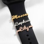 Personalisierte Minimalistische Spange am Uhrarmband Charmes Dekoratives Accessoire Valentinstag Geburtstag Geschenk für Freunde Familie
