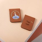 Personalisierte niedlichen Peter Rabbit Kranz magnetische Leder Lesezeichen Clip mit Namen glückliche Ostern Geburtstag Geschenk für Buchliebhaber Bücherwürmer