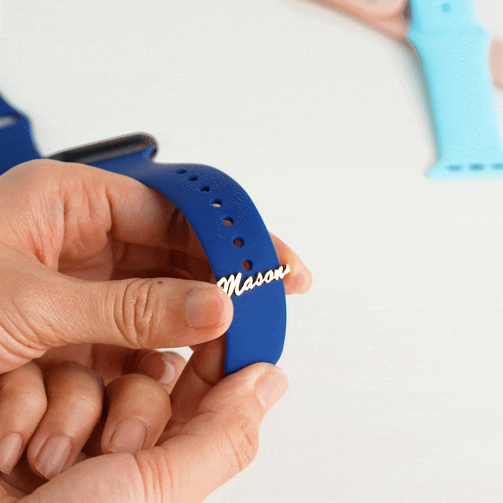 Personalisierte Minimalistische Spange am Uhrarmband Charmes Dekoratives Accessoire Valentinstag Geburtstag Geschenk für Freunde Familie