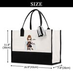 Sac à dos en toile avec nom Accessoires de voyage Cadeau d'anniversaire pour artistes Femmes